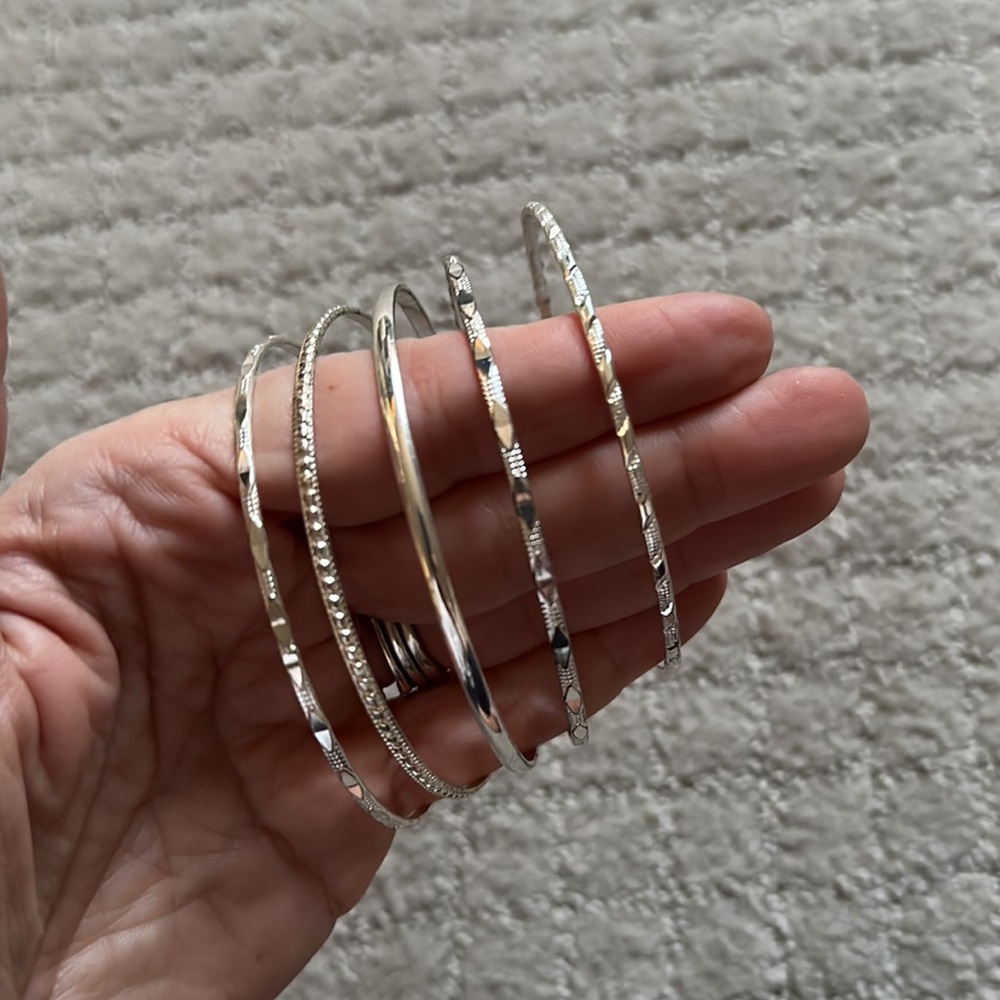 Silver bangles - Picture 3 of 3